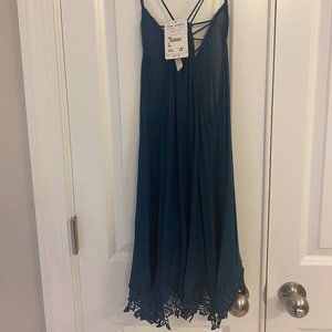 Free People Deep Turquoise Top